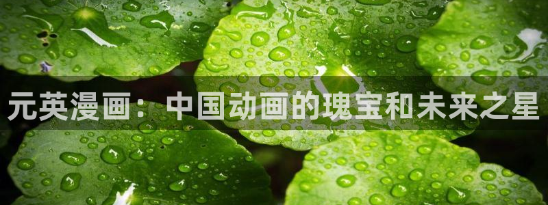 漫蛙台版网页入口：元英漫画：中国动画的瑰宝和未来之星